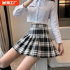 半身裙女夏季学生jk制服，裙高腰短裙格子裙，百褶裙百折裙班校服