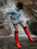 《自然复兴》时尚雨鞋，女士成人高筒雨靴，春秋防滑防水套靴耐磨纯色