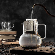 mrwater玻璃分享壶挂耳咖啡壶手冲壶家用耐热双层小号浓缩咖啡杯