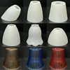 简约灯笼外壳DIY灯具配件LED创意小台灯吊灯壁灯PVC塑料灯罩灯壳