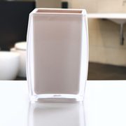 新品漱口杯亚克力洗漱杯浴室家居情侣口杯水杯双层现货刷牙杯创意