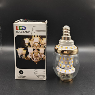 led玻璃灯泡e14螺口E27水晶灯耐用吊灯透明360°发光宽压客厅