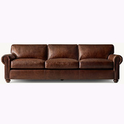 美式皮艺沙发头层牛皮，全皮客厅创意个性，简约沙发组合整装三位