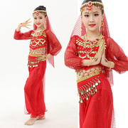 六一肚皮舞幼儿演出套装 女童印度舞服 舞蹈表演服饰