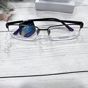 浩无界镜架h2023纯钛眼镜架男全框记忆钛可配镜超轻商务近视镜框