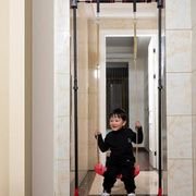 秋千支架室内儿童婴儿家用伸缩杆门上单杠宝宝荡吊篮椅子吊绳配件