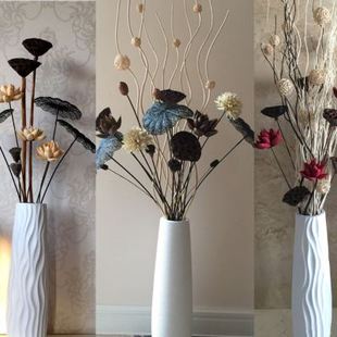 现代简约落地花瓶客厅北欧创意插花摆件家居装饰陶瓷干花花艺摆设