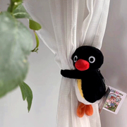 pingu企鹅家族绑窗帘扣口罩，防丢失耳机包收纳(包收纳)包公仔(包公仔)玩偶挂件