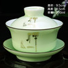 三才盖碗带盖泡茶杯单个茶盏茶碗景德镇陶瓷茶具套装大号白瓷