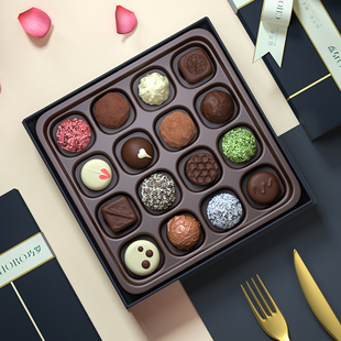 choro巧罗巧克力情人节礼物，无蔗糖手工夹心，巧克力礼盒装高端礼物
