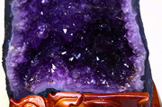 天然紫晶洞紫晶原石玛瑙聚宝盆紫晶，块钱袋子紫水晶洞家居摆件06