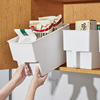 厨房家用日式手提餐具，收纳盒大容量橱柜杂物，整理盒桌面零食储物盒