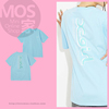 xgirl美式日系logo字母印花纯棉短袖，t恤女潮，ins天蓝色圆领夏季tee