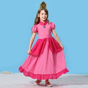 碧姬公主超级玛利奥碧琪公主连衣裙Princess Peach桃子万圣节