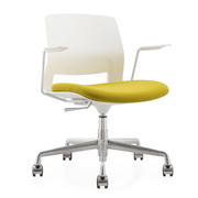 职员椅固定弓形电脑椅网椅办公椅子靠背书桌椅，家用舒适久坐会议椅