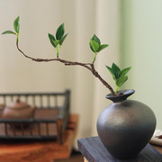 新中式禅意陶瓷小花瓶现代简约台面干花，插摆件茶室客厅酒柜装饰品