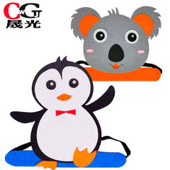 考拉头饰儿童卡通动物头套树袋熊企鹅帽子幼儿园舞台装扮表演道具
