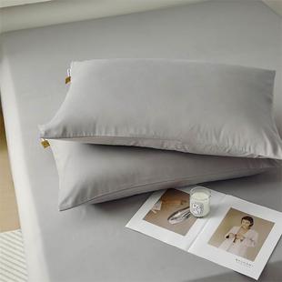 A类全棉磨毛枕套单品家用纯棉枕头套一对装48x74cm加厚长绒棉枕皮