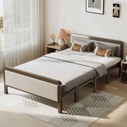 可折叠床家用单人床1.2米午睡床双人床四折便携1.5米午休床硬板床