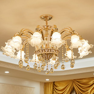 欧式吊灯客厅灯设计师水晶灯奢华大气餐厅灯现代简约简欧灯具