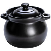 康舒黑色土锅汤煲炖锅，砂锅明火沙锅瓦罐家用大号，耐高温孕妇也可用