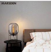 马斯登现代简约玻璃艺术台灯客厅，时尚创意台灯，卧室台灯设计师台灯