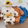 婴儿衣服秋冬装可爱卡通套头卫衣，爬服0-1岁2秋季加绒男宝宝连体衣
