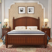 美式床轻奢美式乡村儿童实木床男孩1.21.5单人床1.8米双人床家具