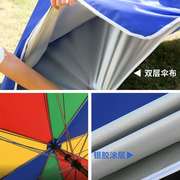 太阳伞遮阳伞大雨伞超大号户外商用摆摊伞广告伞印刷折叠圆伞宝蓝