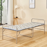 钢丝床单人折叠可伸缩单人床，加固双丝弹簧床软床单人午休床陪护床