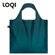 德国LOQI简约中性购物袋轻便可折叠环保袋大容量单肩包春卷包纯色