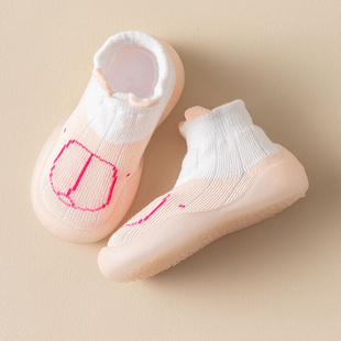 婴儿鞋1到2岁地板袜，冬季初生袜鞋宝宝步前鞋，0一3月新生儿毛线鞋子