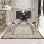 进口羊毛现代简约欧式美式客厅地毯，新中式书房卧室床边毯