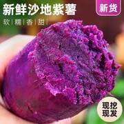 紫薯新鲜紫地瓜，农家自种10斤当季紫罗兰烟薯小香薯