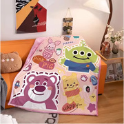 卡通玩具总动员婴儿四季毛毯盖毯幼儿园午睡儿童小被子薄款空调毯