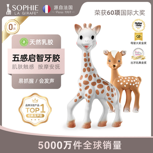 法国sophielagirafe苏菲长颈鹿，小鹿发声牙胶宝宝，抓握磨牙咬玩具