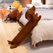ins棕色可爱狐狸短腿，腊肠狗犬儿童长形，床上毛绒抱枕柴犬靠垫礼物