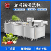 电动水果蔬菜清洗机全自动果蔬气泡清洗机多功能清洗流水线气泡
