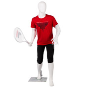 打网球运动模特男女支架服装店橱窗展示运动器材装饰摄影拍照道具