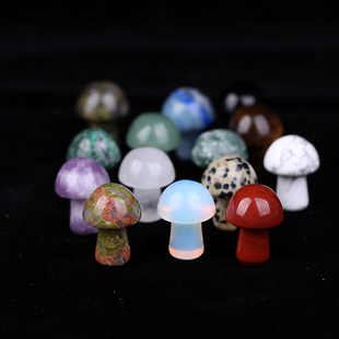 天然矿物标本小蘑菇原石孩子儿童教学奇石彩色石头科普摆件