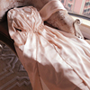真丝睡袍女睡裙长款性感，吊带裙睡衣长袖两件套家居服，丝绸浴袍
