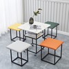 餐桌阳台茶桌小户型可移动家用客厅现代简约方形网红组合魔方凳子