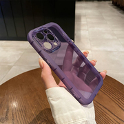 暗紫色适用苹果14pro手机壳iphone14透明13保护套12硅胶14promax全包11男女款xr/xs高级感15pro防摔软壳