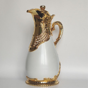 阿拉伯保温壶家用热水壶玻璃胆保温瓶，复古铁壳暖壶商务酒店咖啡壶