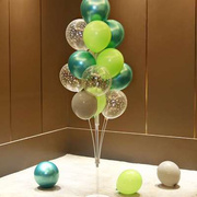 蓝色气球地飘儿童男孩生日宴会装饰场景布置用品桌飘立柱汽球摆台