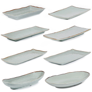 密胺餐具日式寿司盘子长方形，烧烤专用盘商用仿瓷，塑料火锅牛肉餐盘