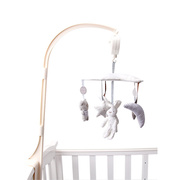 新生婴儿音乐床铃兔子可旋转摇铃，布艺床头宝宝，头顶悬挂在床上玩具