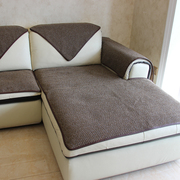 亚麻沙发垫坐垫子防p滑欧季通用薄款四式靠制扶手定背