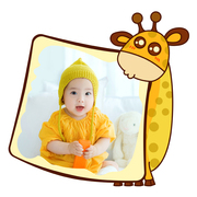 定制十二生肖长颈鹿摆台宝宝儿童相框洗照片做成大韩创意卡通摆件