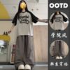 女童夏季套装运动2025新款12岁初中学生13儿童15少女孩潮流两件套